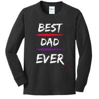 Best Dad Ever Gift for Father Funny Present Kids Long Sleeve Shirt