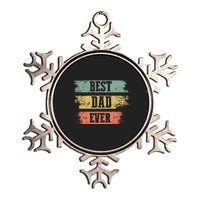 Best dad ever gift for Funny Father's day Metallic Star Ornament