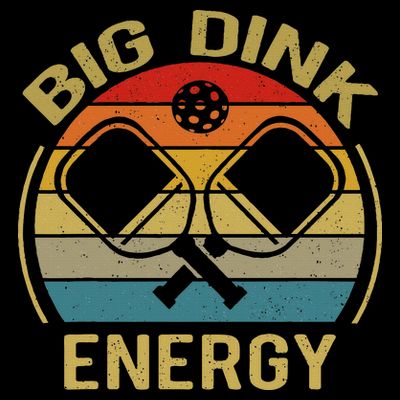 Big Dink Energy Funny Pickleball Mom Dad T-Shirt
