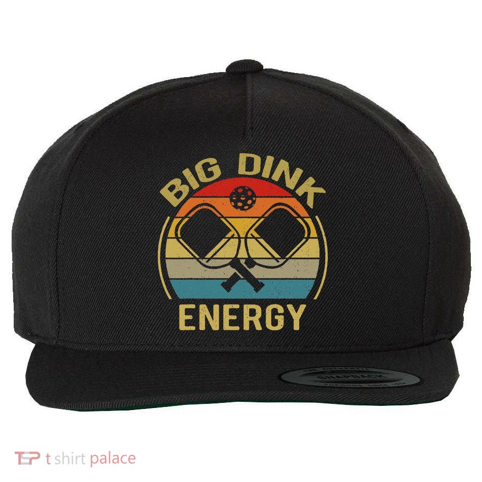 Big Dink Energy Funny Pickleball Mom Dad Wool Snapback Cap