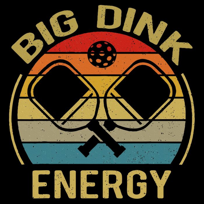 Big Dink Energy Funny Pickleball Mom Dad Zip Tote Bag