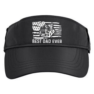 Best Dad Ever Flag Truck Dad Trucker Dad Best Trucking Dad Adult Drive Performance Visor