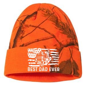 Best Dad Ever Flag Truck Dad Trucker Dad Best Trucking Dad Kati Licensed 12" Camo Beanie