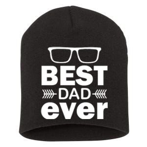 Best Dad Ever Short Acrylic Beanie