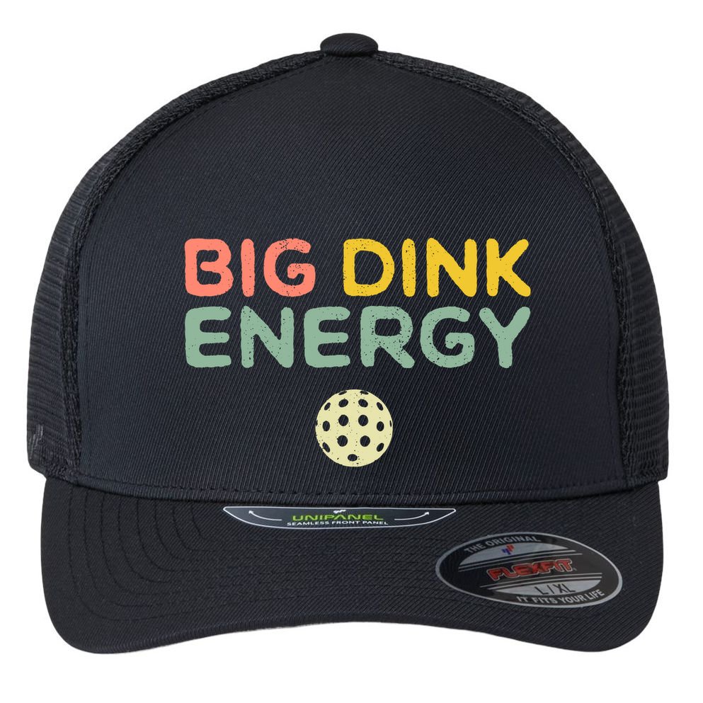 Big Dink Energy Pickleball Lover Flexfit Unipanel Trucker Cap