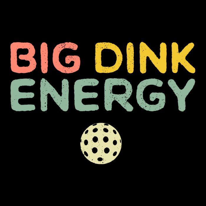 Big Dink Energy Pickleball Lover 7-Panel Snapback Hat