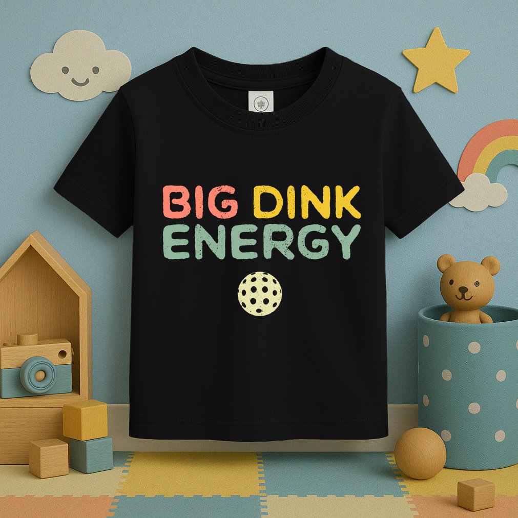 Big Dink Energy Pickleball Lover Toddler T-Shirt