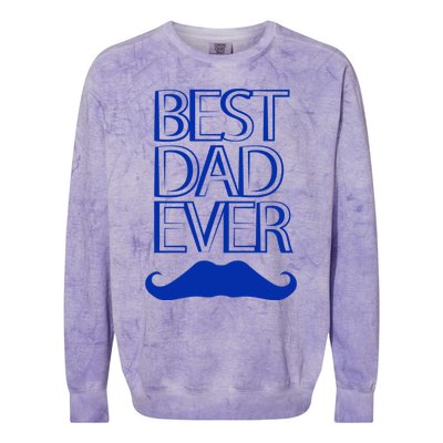 Best Dad Ever Gift Colorblast Crewneck Sweatshirt