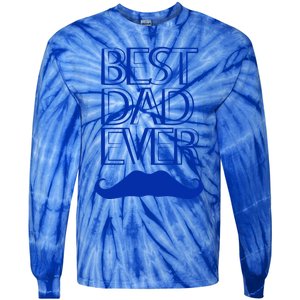 Best Dad Ever Gift Tie-Dye Long Sleeve Shirt