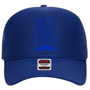 Best Dad Ever Gift High Crown Mesh Back Trucker Hat