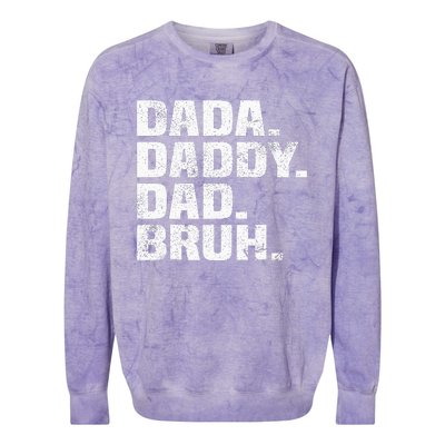 Best Dad Ever Dada Daddy Dad Bruh Dad life Father’s day Colorblast Crewneck Sweatshirt