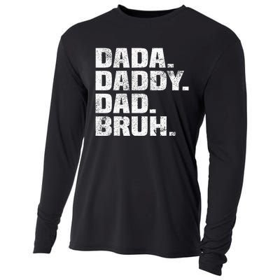 Best Dad Ever Dada Daddy Dad Bruh Dad life Father’s day Cooling Performance Long Sleeve Crew