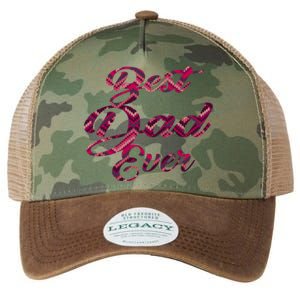 Best Dad Ever Fathers Day Stitches Pattern Design Gift Legacy Tie Dye Trucker Hat