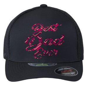 Best Dad Ever Fathers Day Stitches Pattern Design Gift Flexfit Unipanel Trucker Cap