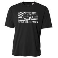 Best Dad Ever Flag truck dad trucker dad best trucking dad Cooling Performance Crew T-Shirt