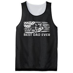 Best Dad Ever Flag truck dad trucker dad best trucking dad Mesh Reversible Basketball Jersey Tank