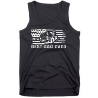 Best Dad Ever Flag truck dad trucker dad best trucking dad Tank Top