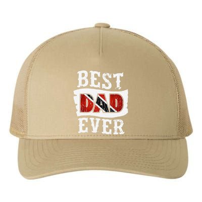 Best Dad Ever Fathers Day Trini Flag Trinidad & Tobago Yupoong Adult 5-Panel Trucker Hat