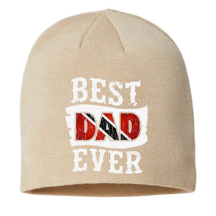 Best Dad Ever Fathers Day Trini Flag Trinidad & Tobago Sustainable Beanie