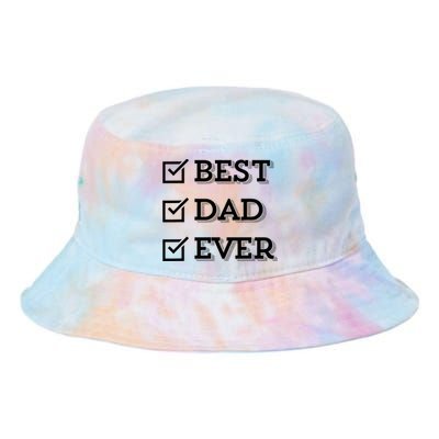 Best Dad Ever Gift For Dad From Daughter Sons Graphic Tie Dye Newport Bucket Hat