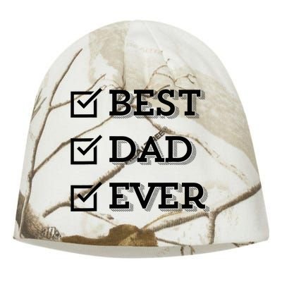 Best Dad Ever Gift For Dad From Daughter Sons Graphic Kati - Camo Knit Beanie