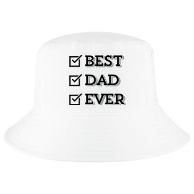 Best Dad Ever Gift For Dad From Daughter Sons Graphic Cool Comfort Performance Bucket Hat