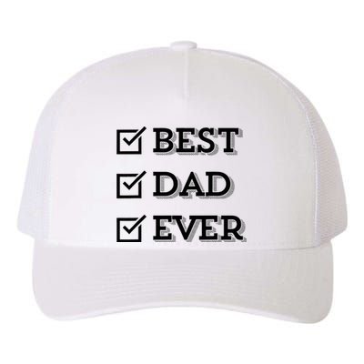 Best Dad Ever Gift For Dad From Daughter Sons Graphic Yupoong Adult 5-Panel Trucker Hat