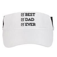 Best Dad Ever Gift For Dad From Daughter Sons Graphic Adult Drive Performance Visor