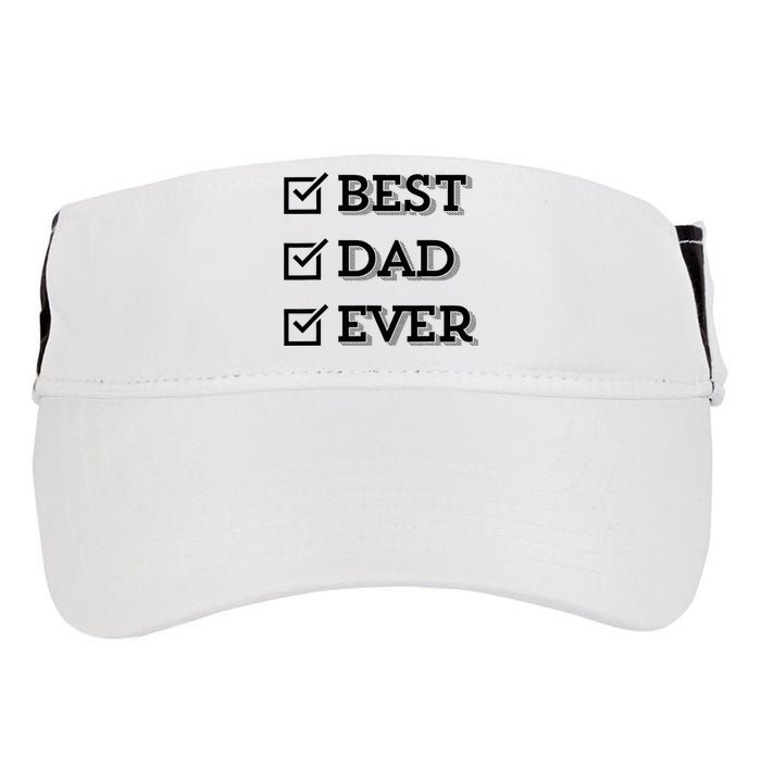 Best Dad Ever Gift For Dad From Daughter Sons Graphic Adult Drive Performance Visor