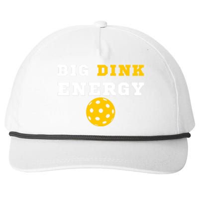 Big Dink Energy Pickleball Funny Dinking Pickle Ball Lover Snapback Five-Panel Rope Hat