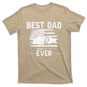 Best Dad Ever For Father's Day Dad US American Flag T-Shirt