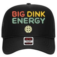 Big Dink Energy Pickleball Funny Pickle Ball Lover Retro High Crown Mesh Back Trucker Hat