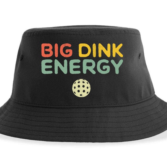 Big Dink Energy Pickleball Funny Pickle Ball Lover Retro Sustainable Bucket Hat