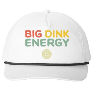 Big Dink Energy Pickleball Funny Pickle Ball Lover Retro Snapback Five-Panel Rope Hat