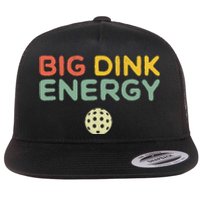 Big Dink Energy Pickleball Funny Pickle Ball Lover Retro Flat Bill Trucker Hat