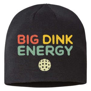 Big Dink Energy Pickleball Funny Pickle Ball Lover Retro Sustainable Beanie