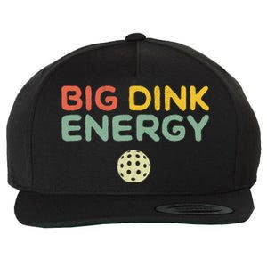 Big Dink Energy Pickleball Funny Pickle Ball Lover Retro Wool Snapback Cap