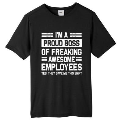 Boss Day Employee Appreciation Office Funny Boss Tall Fusion ChromaSoft Performance T-Shirt