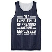 Boss Day Employee Appreciation Office Funny Boss Mesh Reversible Basketball Jersey Tank