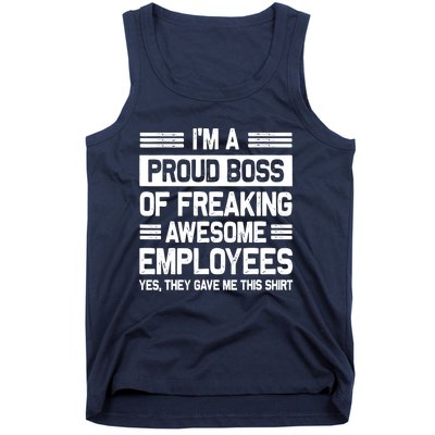 Boss Day Employee Appreciation Office Funny Boss Tank Top