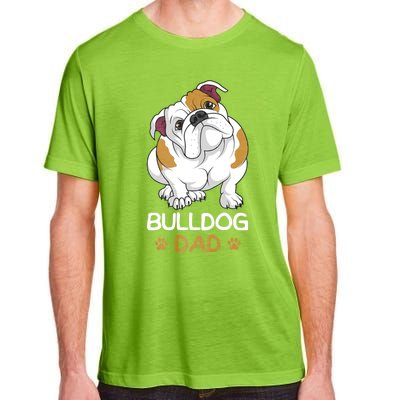 Bulldog Dad Funny English Bulldog Dog Owner Adult ChromaSoft Performance T-Shirt