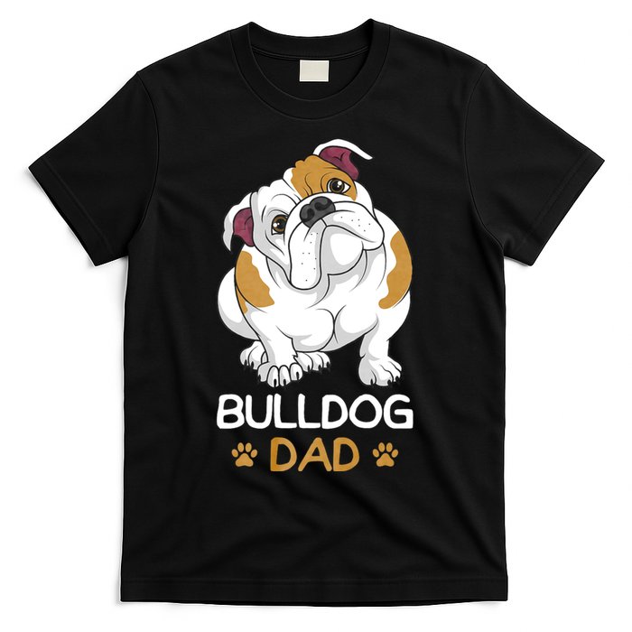 Bulldog Dad Funny English Bulldog Dog Owner T-Shirt