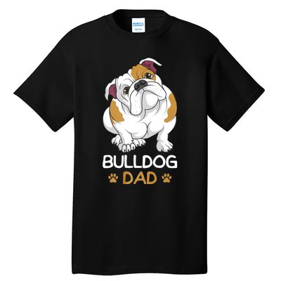 Bulldog Dad Funny English Bulldog Dog Owner Tall T-Shirt