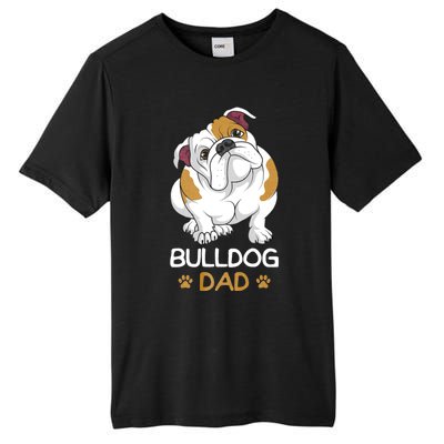 Bulldog Dad Funny English Bulldog Dog Owner Tall Fusion ChromaSoft Performance T-Shirt