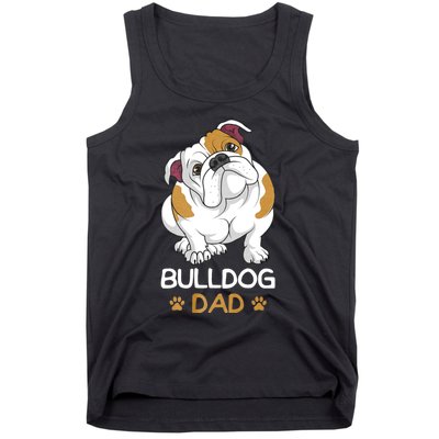 Bulldog Dad Funny English Bulldog Dog Owner Tank Top