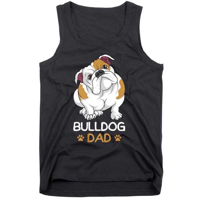 Bulldog Dad Funny English Bulldog Dog Owner Tank Top