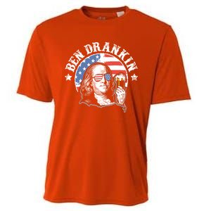 Ben Drankin Funny 4th Of July Patriotic Gift Cooling Performance Crew T-Shirt