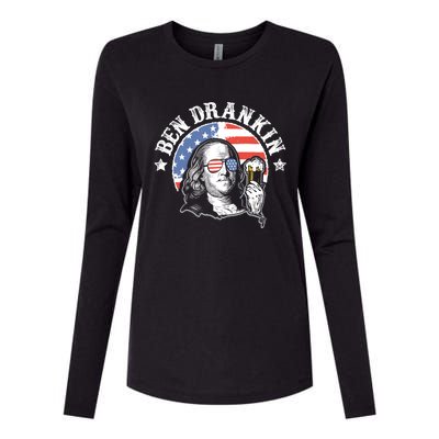 Ben Drankin Funny 4th Of July Patriotic Gift Womens Cotton Relaxed Long Sleeve T-Shirt