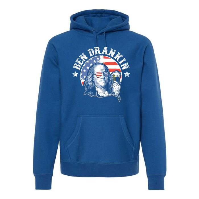 Ben Drankin Funny 4th Of July Patriotic Gift Premium Hoodie