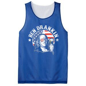 Ben Drankin Funny 4th Of July Patriotic Gift Mesh Reversible Basketball Jersey Tank